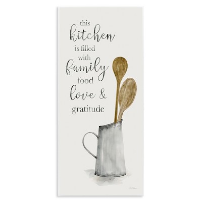 Stupell Industries This Kitchen Family Phrase, 7" x 17"