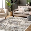 5x7 Area Rug, Machine Washable Rugs for Bedroom, Vintage Distressed Accent Rug, Stain Resistant Throw Kitchen Rugs with Non Slip Backing, Traditional - 3 of 4