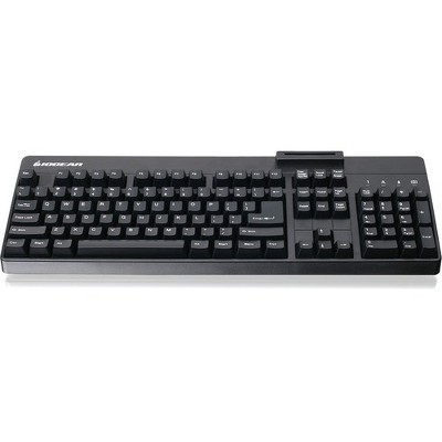 IOGEAR 104-Key Keyboard w/ Built-in Common Access Card Reader - Cable Connectivity - USB 2.0 Type A Interface - 104 Key - Windows, Mac OS, PC
