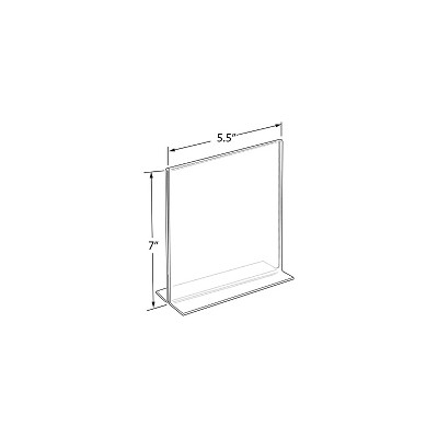 Clear Acrylic Vertical Desktop Sign Holder 11" x 14"