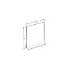 Azar Displays 2-Sided Double-Foot Acrylic Sign Holder 10/Pack 152720 - 2 of 4