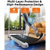 DeerRun 3 in 1 Walking Treadmill, 300 Weight Capacity Foldable Treadmill, 3.0HP Low Noise Under Desk Treadmills for Home Office(White) - 2 of 4