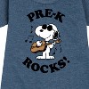 - Peanuts - Pre-K Rocks Graphic Short Sleeve Fleece Dress - 2 of 4