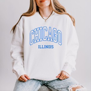Simply Sage Market Chicago Illinois Lightweight Garment Dyed Sweatshirt - 1 of 4