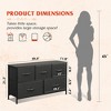Fabric Dresser for Bedroom, Wide 5-Drawer Chest of Drawers with Storage Organizer Unit - 4 of 4
