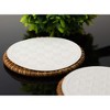 TravelWell Set of 500 Embossed Round 3.54-inch Diameter Non Slip Drink White Paper Coasters - 3 of 4
