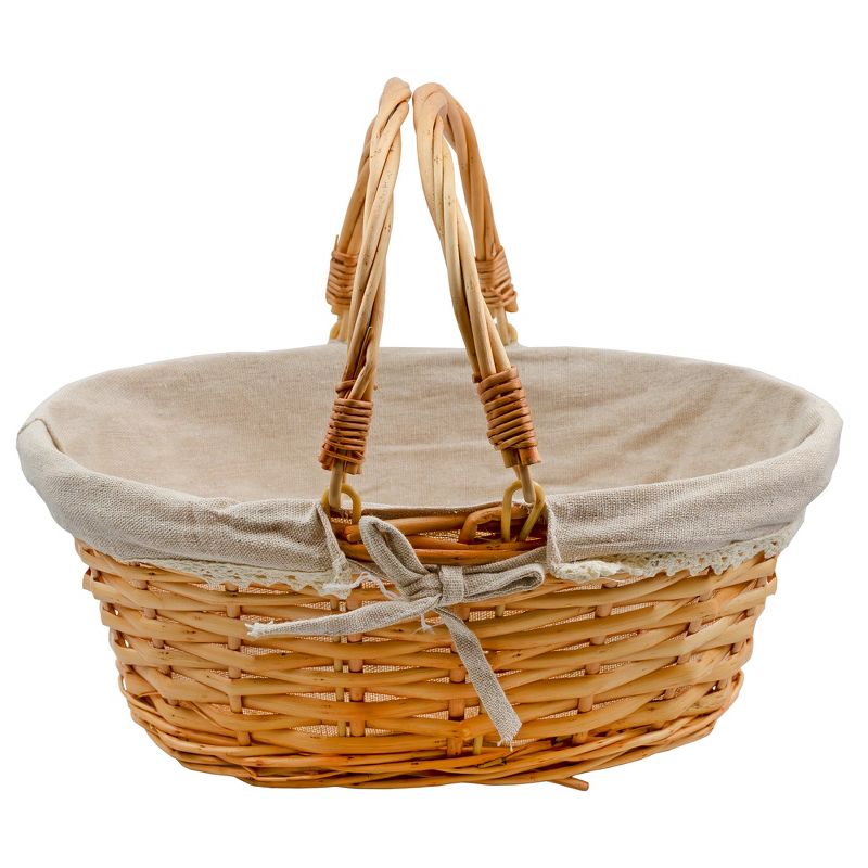 Cornucopia Brands Wicker Basket w/ Handles, for Easter, Picnics, Decor, 13 x 10 x 6 In. w/ Liner, 1 of 9