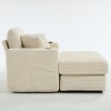 GDFStudio Vani Modern Corduroy Upholstered Chaise Lounge with Detachable Cushions - 4 of 4