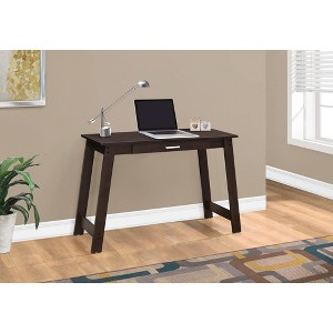 PAGED Simple Modern Computer Desk, 47.25" Home Office Desk with Wooden Desktop and X-design Metal Legs for Office, Study - 1 of 4