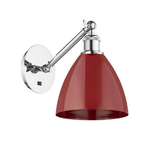Plymouth Dome - 1 Light Wall Sconce In Industrial Style-13.25 Inches Tall and 7.5 Inches Wide - 1 of 1