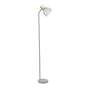 Simple Designs 55.91" Industrial Farmhouse Fusion Adjustable Cage Wire Accent Floor Lamp - 1 of 4