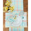 C&F Home Easter Bunny Trail Plaid Single Cloth Napkin - 3 of 4