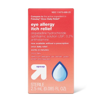 Once Daily Eye Allergy Itch Relief 0.2% Drops - 2.5ml - up & up™