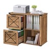 VASAGLE Lateral File Cabinet, Filing Cabinet with 2 Drawers, Printer Stand, 2 Open Compartments - 2 of 4
