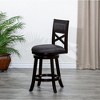 NicBex Accent Chair Swivel Chair Upholstered Bar Stools with Wood Legs for Kitchen Island, Living Room and Pub - 4 of 4