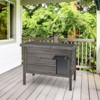 Costway Outdoor Insulated Wooden Cat House w/ All-Round Foam Insulated Double Room - 2 of 4