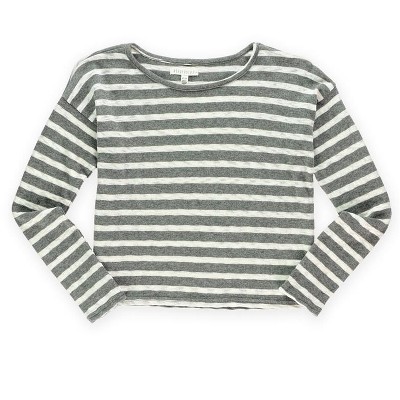 Aeropostale Womens Boxy Striped Pullover Sweater