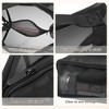 Unique Bargains Nylon Mesh Clear Makeup Bags Black - 4 of 4
