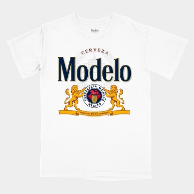 Men's Modelo Logo Short Sleeve Graphic T-Shirt - White L