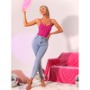 Allegra K Women's Sleeveless Sweetheart Neck Y2K Basic Clubwear Bodysuits Tank Top - 2 of 4