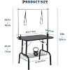 36 Inch Dog Grooming Table with Adjustable Height & Arm, 330Lb Static Weight Capacity for Small to Large Dogs, Pet Grooming Station for Home Use - 4 of 4
