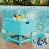 Hyleory Portable HDPE Side Table, 3-in-1 Patio Cooler Table - 2 of 4