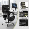 Ora Maison Massage Office Chair with Footrest, 23" Wide Seat Reclining PU Leather Executive Chair with Heat, 4-Point Vibration, 400 lbs Capacity - 4 of 4