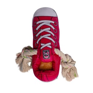 American Pet Supplies Squeaking Comfort Plush Sneaker Dog Toy – Rope, Squeaker & Treat Compartment, Safe & Durable - 1 of 4
