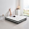 NicBex 12Inch Memory Foam Mattress,Individual Pocket Spring Hybrid Mattress with Breathable Cool Cover for Adults,Teens,White - 2 of 4