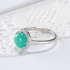Cats Eye Statement Ring for Women Sterling Silver Cz Ginger Lyne Collection - 2 of 4