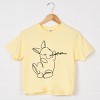 Simply Sage Market Hand Drawn Bunny Boxy Crop Top - 2 of 4