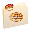 Smead File Folders, Reinforced 1/3-Cut Tab Right Position, Letter Size, Manila, 100 Per Box (10337) - 2 of 4