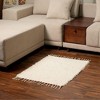 Okak Modern Stylish Tassel Carpet Cotton Area Rug for Living Room,Bedroom,Small Size Indoor Easy-to-maintain Carpet - 2 of 4