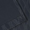 Modern Farmhouse Textured Waves Room Darkening Semi-Blackout Curtains, Set of 2 by Blue Nile Mills - image 4 of 4