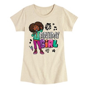 Girls' - Karma's World - Birthday Girl Fitted Short Sleeve Graphic T-Shirt - 1 of 3