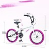 DSVIMOY Freestyle Kids Bike, 20 Inch Single Speed Children's Bicycle for Boys Girls Age 7+ Years, White&Red, 55.12"*25.2"*37" - 2 of 4