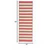 Colonial Mills Stripe It - Terracotta 2 ft.x8 ft. Runner (Rectangle) Rug Indoor/Outdoor 100% Polypropylene - 2 of 2