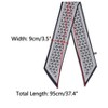 INSPIRE CHIC Women's Paisley Pattern Skinny Long Floral Satin Silky Ribbon Neck Scarves 1Pc - 3 of 4