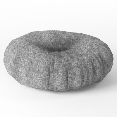 Holli Zollinger Linen Grey Light Round Floor Pillow - Deny Designs