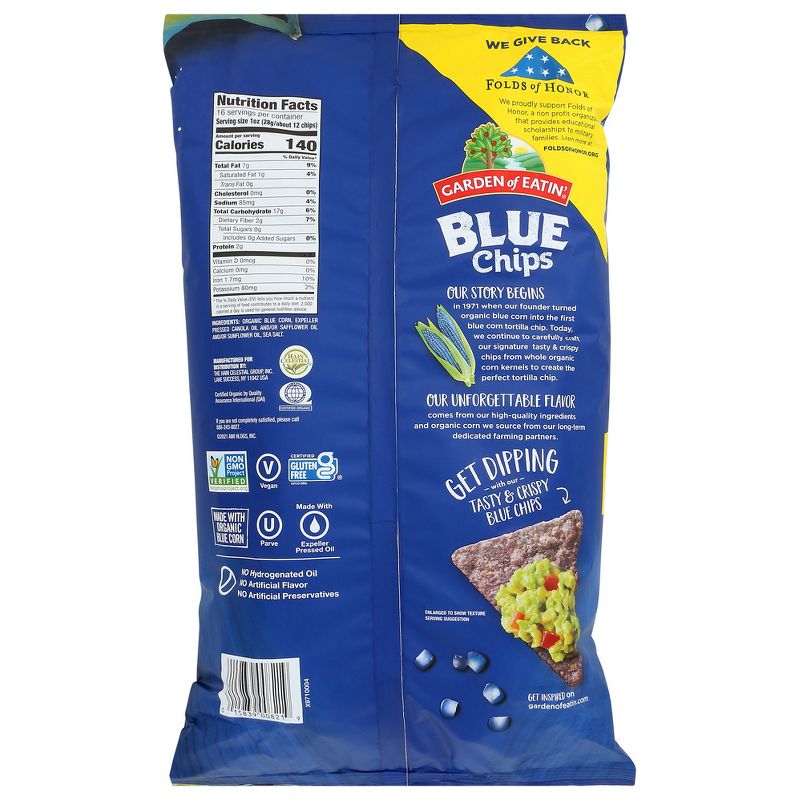 Garden Of Eatin' Blue Corn Tortilla Chips - Case of 12/16 oz, 3 of 7