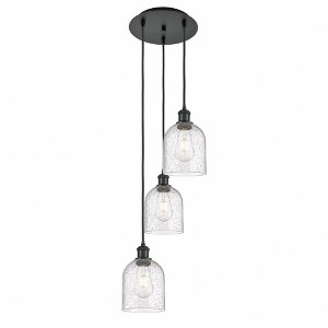 Bella - 3 Light Cord Hung Multi Pendant In Industrial Style-29.25 Inches Tall and 12 Inches Wide - 1 of 1