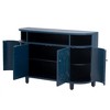 U-shape Storage Sideboard Wood Cabinet With Adjustable Shelf And 4 Doors,Atmospheric Console Table Load-bearing For Study, Corridors And Entrances - 3 of 4