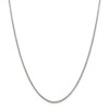 Black Bow Jewelry 2mm, Sterling Silver Solid Rolo Chain Necklace - 3 of 4