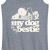 Women's - Peanuts - My Dog Is My Bestie Graphic Racerback Tank - 2 of 4