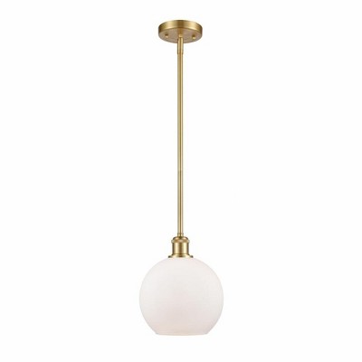 Athens - 1 Light Stem Hung Mini Pendant In Industrial Style-10 Inches Tall and 8 Inches Wide