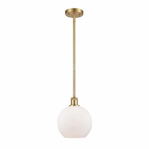 Athens - 1 Light Stem Hung Mini Pendant In Industrial Style-10 Inches Tall and 8 Inches Wide - 1 of 1