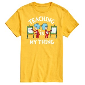 Men's - Dr. Seuss - Teaching Is My Thing Short Sleeve Graphic T-Shirt - 1 of 4