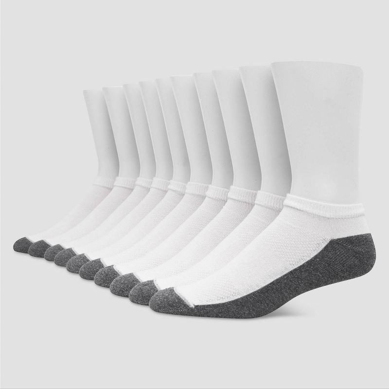 Hanes Premium Men's 10pk Cool Comfort Low Cut Socks, 1 of 5