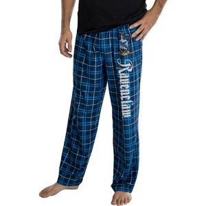 Harry Potter Adult Mens' House Crest Plaid Pajama Pants - All 4 Houses Gryffindor Ravenclaw Slytherin Hufflepuff - 1 of 3