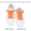 INSPIRE CHIC Sneakers Flat Snow Yarn Wide Transparent Shoe Laces 1" Width 2 Pairs - 2 of 4